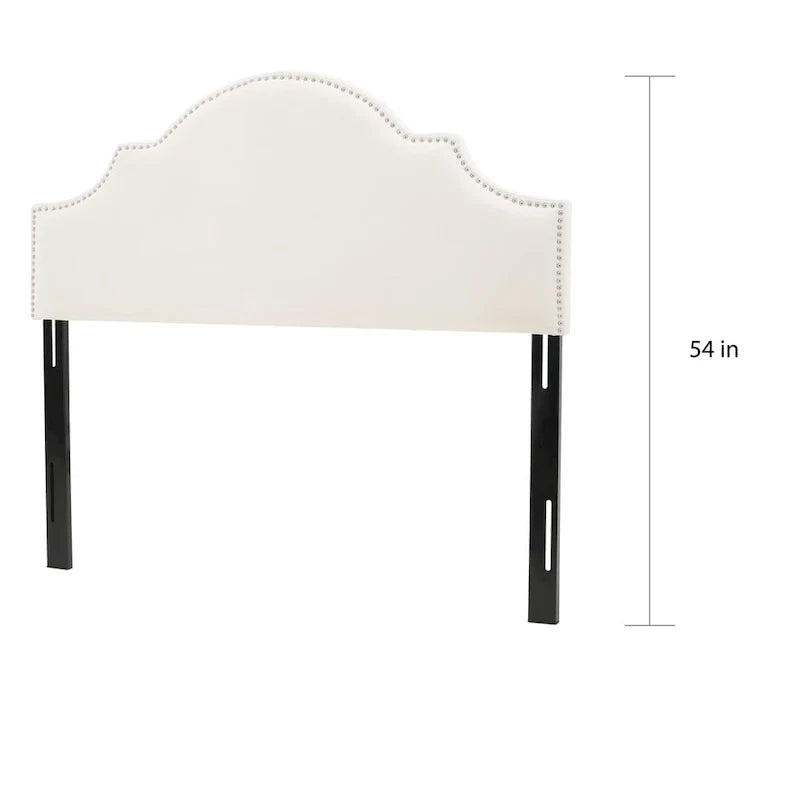 Tête de lit capitonnée en tissu réglable Grand lit/Très grand lit