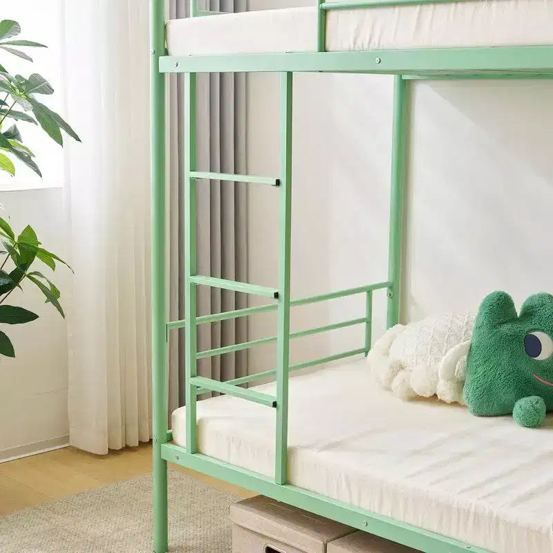 Lit Superposé Karl Home en Acier, Deux Places, avec Échelle, pour Chambre à Coucher, Dortoir, Enfants et Adultes