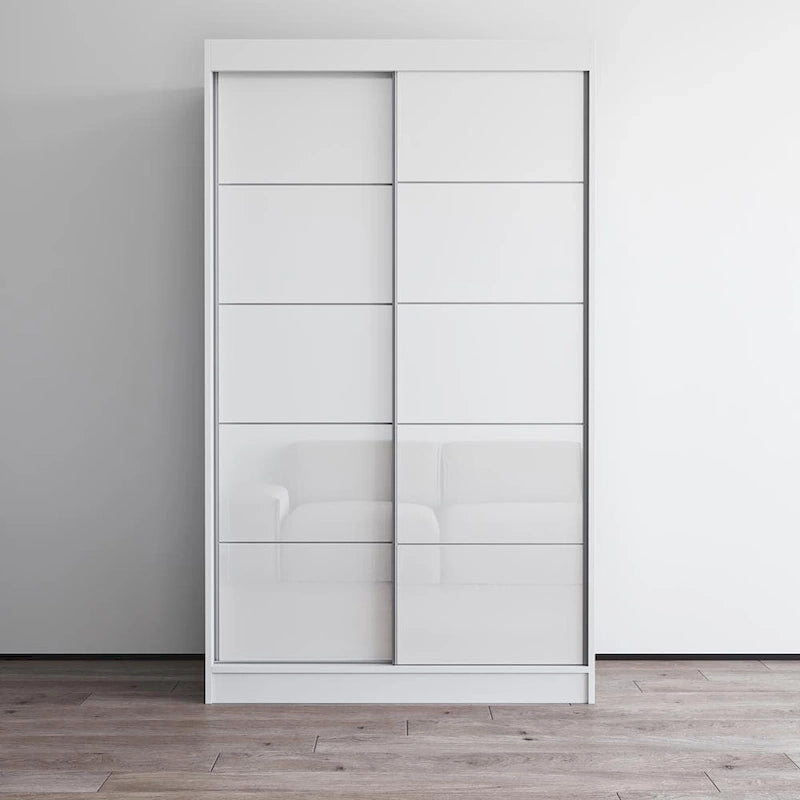 Armoire Aria 2 portes au fini lustré moderne